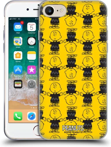Vista 104 de Head Case Designs Funda de gel suave con licencia oficial de Peanuts Autumn Charlie Brown compatible con Apple iPhone 7 Plus/iPhone 8 Plus