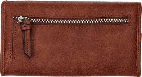 Vista 2 de Lady Conceal Cartera de mano Morgan con bloqueo RFID para mujer con triple pliegue para mujer, Mahogany, Cartera RFID