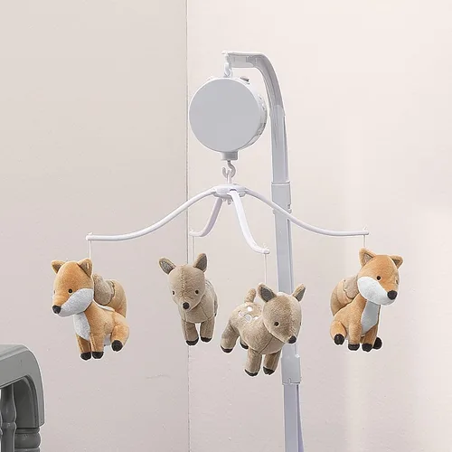 Vista 4 de Bedtime Originals Deer Park - Cuna musical para bebé, multicolor