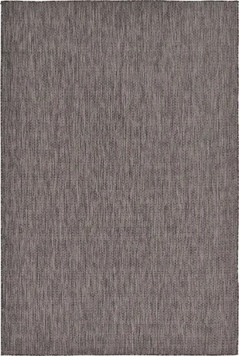 Vista 53 de Unique Loom Collection - Alfombra casual de transición sólida jaspeada para interiores y exteriores