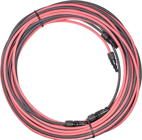Vista 11 de Cables solares fotovoltaicos prémium de 10 pies 10 AWG con conectores macho y hembra, 7 hebras de cobre/2000 voltios, doble aislamiento y resistente