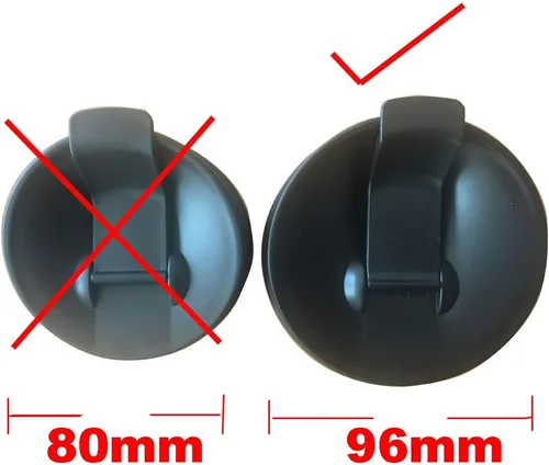 Vista 2 de Piezas de repuesto de 3.6 pulgadas de diámetro, 2 tapas para sorber y sellar, compatibles con Nutri Ninja Auto-iQ BlenderBL480 BL481 BL483 1000W