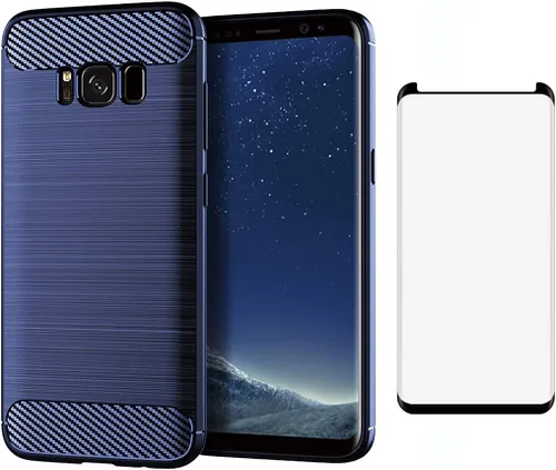 Vista 9 de Asuwish Funda para Samsung Galaxy S8 Plus con protector de pantalla de vidrio templado y accesorios para celda, protector delgado Glaxay S8plus S 8
