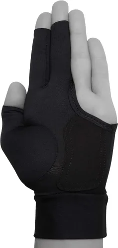 Vista 3 de Longoni Black Fire 2.0 - Guante de billar para mano izquierda o derecha, color negro