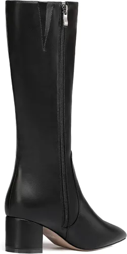 Vista 5 de WAYDERNS Botas altas hasta la rodilla de tacón bajo con cremallera mate para mujer, 2 pulgadas