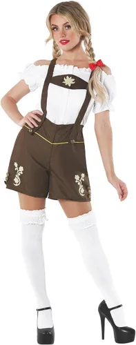 Vista 3 de fun shack Womens Lederhosen Costume, German Lederhosen Costume Women, Bavarian Oktoberfest Costumes Women
