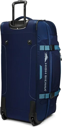 Vista 9 de High Sierra Fairlead - Bolsa de viaje portátil de poliéster de 34 pulgadas con ruedas y mango telescópico empotrado, color grisazul, AZUL