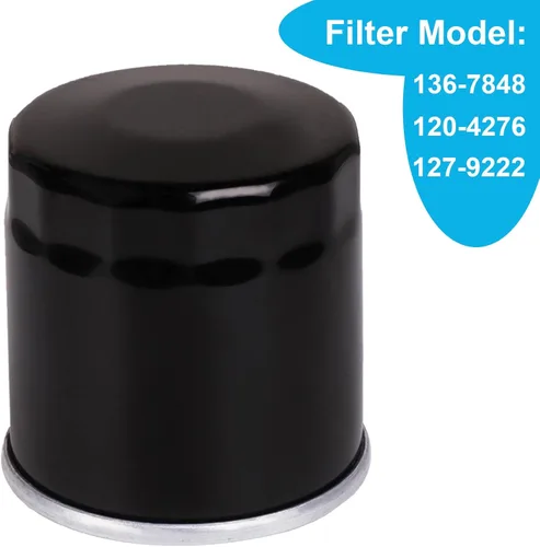 Vista 2 de Paquete de 2 filtros de aceite 136-7848 para motor Toro V-Twin Timecutter Zero Turn Mower, reemplazo perfecto 127-9222 120-4276 Filtro de aceite