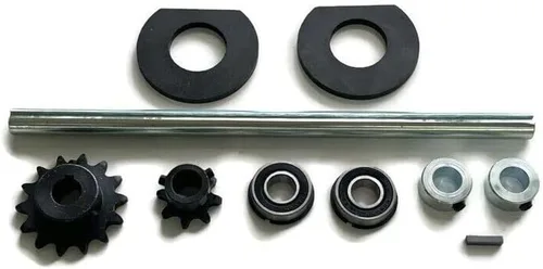 Vista 2 de Kit completo de eje de transmisión de 5/8" x 12" para Go Kart Cart/Mini Bike - Cadena 40/41/420