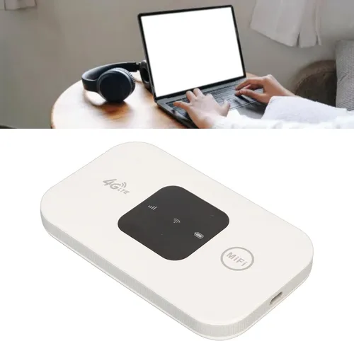 Vista 3 de Hotspot móvil portátil 4G LTE para África, viajes de Oriente Medio - Hasta 10 usuarios - Ranura para tarjeta SIM - Ligero y compacto, punto