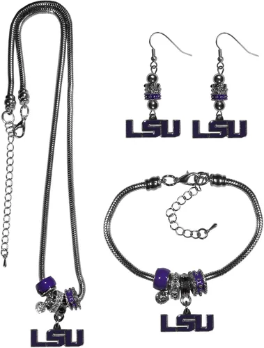 Vista 14 de Siskiyou Sports NCAA Euro Bead Jewelry - Juego de 3 piezas para mujer