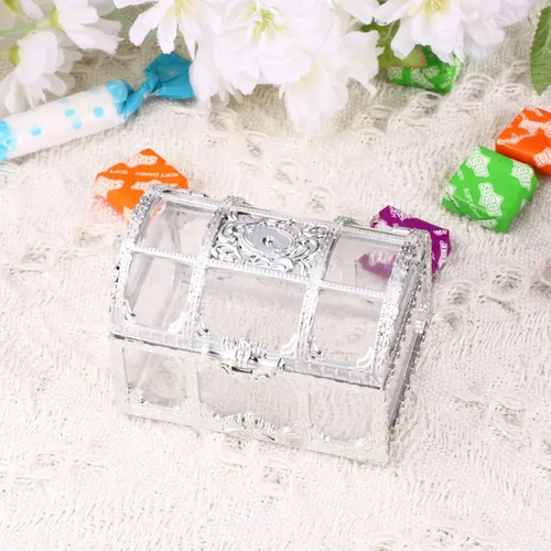 Vista 6 de 10pcs fiesta de boda caramelo pirata fiesta favores niños tesoro caja de regalo cajas tesoro tesoro