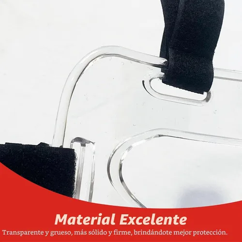 Vista 3 de Máscara transparente de taekwondo protector desmontable para la cabeza, cubierta de protección facial para artes marciales boxeo Sanda
