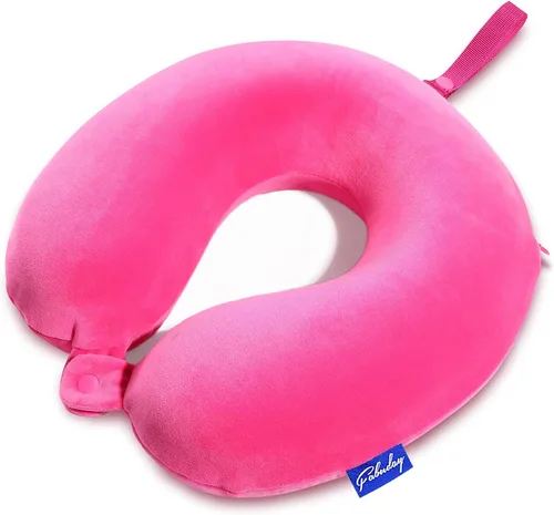 Vista 15 de Fabuday - Almohada de viaje de espuma viscoelástica, almohada para apoyar el cuello y la cabeza para usar en viajes en avión, en el auto, hogar u