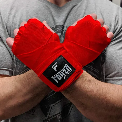 Vista 10 de Forza Sports Vendas de boxeo y MMA estilo mexicano de 180" Concientización sobre el autismo Azul