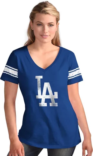 Vista 5 de G-III Sports MLB Ballpark - Camiseta con cuello en V para mujer