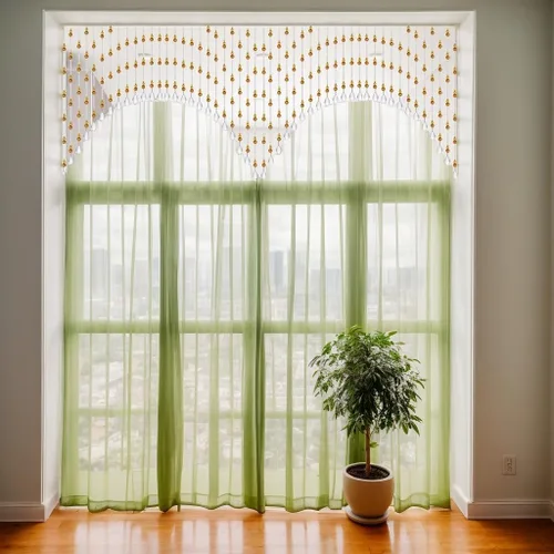 Vista 6 de Cortinas de Cuentas de Cristal Colgantes para Puerta, Cenefa Autoadhesiva para Entradas, Cristales para Ventanas Arqueadas, Cortina Divisoria