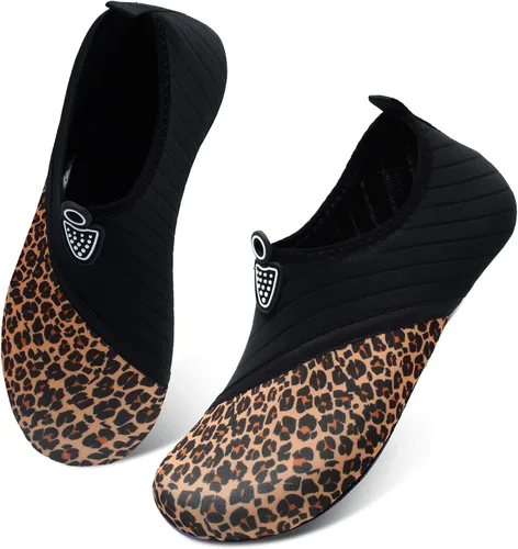 Vista 4 de QACOHU Zapatos de agua para hombre y mujer, zapatos de agua de secado rápido para buceo, surf, natación, playa, yoga