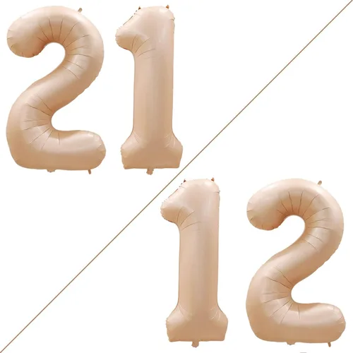 Vista 372 de Goer, conjunto de globos de papel aluminio para decoraciones de cumpleaños, globos de las letras de feliz cumpleaños y de números Oro