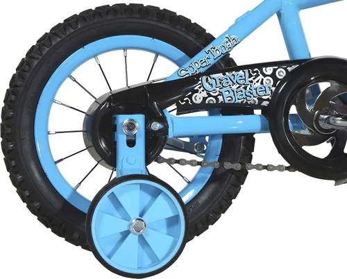 Vista 4 de Dynacraft Magna Kids Bike - Ruedas de 12 pulgadas con ruedas de entrenamiento en rojo, azul y verde para niños de 2 años en adelante
