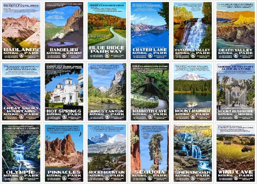 Vista 4 de National Park Posters - Postales con Obras Originales de Robert B. Decker (Serie A)