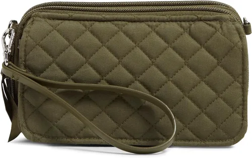 Vista 7 de Vera Bradley - Bolso cruzado de algodón todo en uno con protección RFID para mujer Amatista Plaid - Algodón Reciclado