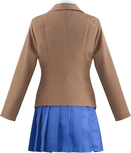 Vista 2 de Disfraz de anime Sayori Yuri Natsuki Monika, uniforme de cosplay para Halloween