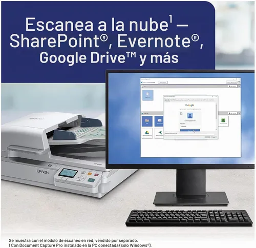 Vista 4 de Epson WorkForce DS-6500 - Escáner de hojas y documentos a color, alimentador automático de documentos (ADF) y dúplex de 100 páginas (B11B205221)