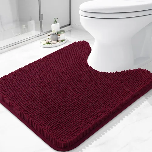 Vista 102 de Arotive Alfombras de baño de felpilla extrasuaves y absorbentes, de 24 x 16 pulgadas, lavables a máquina, parte trasera de goma antideslizante