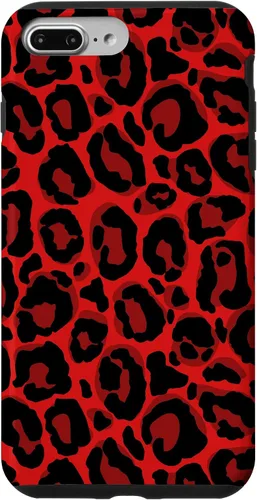 Vista 12 de Red Leopard Phone Case Cheetah Skin Pattern Women Case for iPhone 17