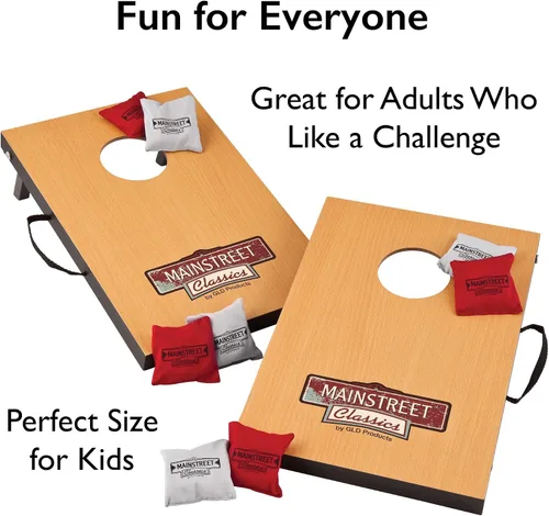Vista 3 de Mainstreet Classics Micro Bean Bag Toss: Travel Sized, (15.7 "x 10.5" Boards) Mini juego de juegos Cornhole
