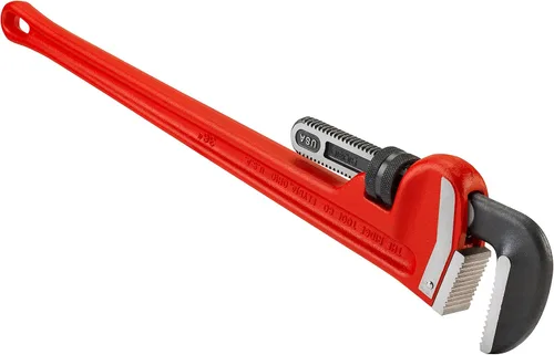Vista 18 de RIDGID 31030 - Llave de tubería recta de servicio pesado, llave de fontanería resistente de 24 pulgadas con hilos autolimpiantes y mordazas