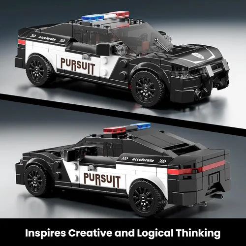 Vista 4 de Mould King Speed Champion Hellcat - Kit de construcción de automóviles, modelo de juguetes de automóvil de carreras MOC, juego de bloques