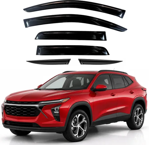 Vista 44 de KPY Moldura deflectora de viento con protección contra la lluvia compatible con Mazda CX-3 2016-2021 (CX3), 4 unidades, para ventana lateral