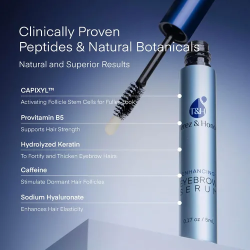 Vista 6 de Suero de crecimiento de cejas – Suero natural para cejas y potenciador para cejas más gruesas y arcos de crecimiento más rápido, más largo, más