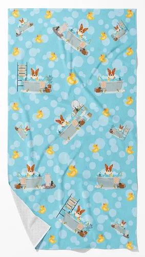 Vista 109 de Caroline's Treasures WDK5738BTLG Airedale - Toalla de baño grande para bañera
