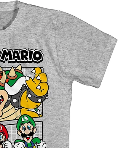 Vista 6 de Nintendo Camiseta de Mario Kart para hombre - Camiseta vintage Mario, Luigi, Zelda, Kirby y Donkey Kong
