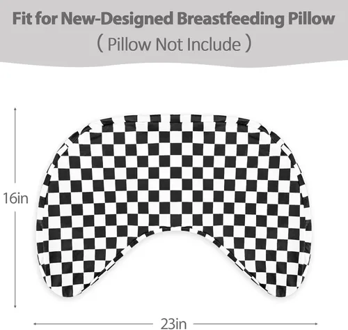 Vista 6 de DILIMI Funda de almohada de lactancia, funda de lactancia suave y elástica para almohada de lactancia materna, extraíble para bebés niños y niñas