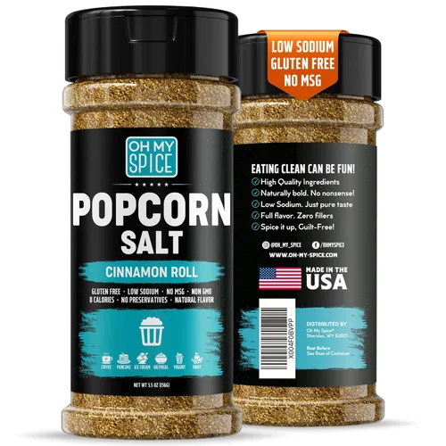 Vista 21 de Popcorn Seasoning Chocolate Powder Mix - Gluten Free & Low Sodium Cocoa Powder Blend Popcorn Flavoring Seasoning. Healthy Movie Night Theater Pop
