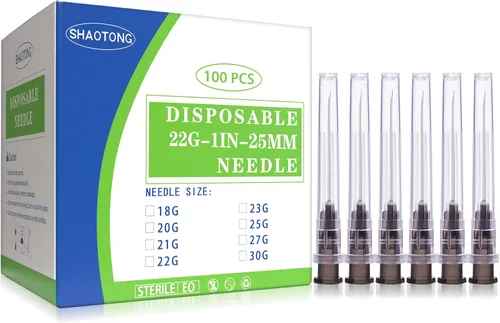 Vista 24 de SHAOTONG Accesorios Luer Lock de calibre 16 de 1.2 pulgadas, suministros de laboratorio desechables, paquete de 100 SHAOTONG - Aguja 16G de 1.2