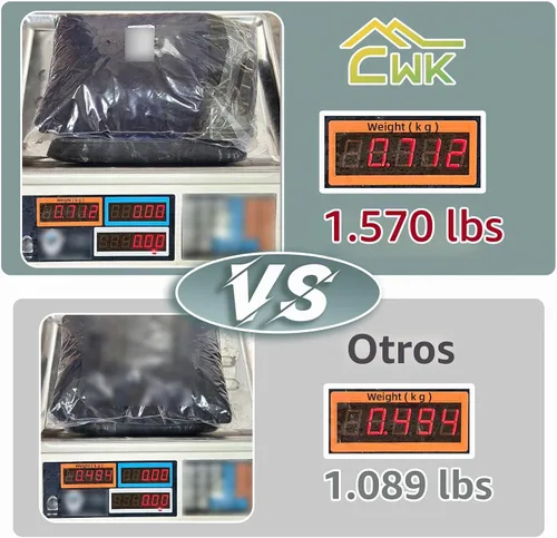 Vista 2 de CWK - Funda de mesa de elastano elástica impermeable de 4 pies para mesas rectangulares - Mantel elástico ajustable para mesas plegables, tela