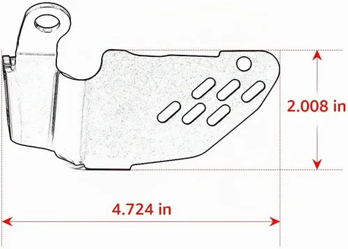 Vista 6 de Modeer Para R1200 R1250 GS Adventure R1250GS HP -2024 Motocicleta Sidestand Side Stand Interruptor Protector Protector Tapa de protección R 1200