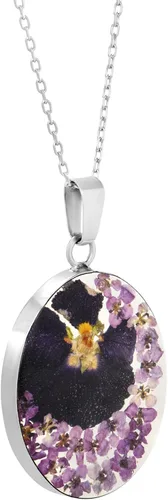 Vista 20 de Amazon Essentials Collar con colgante de flor prensada de plata de ley y oro sobre plata esterlina (anteriormente colección Amazon)