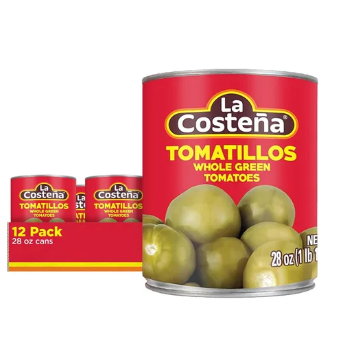 Vista 7 de La Costeña Tomatillos enlatados para comida mexicana, salsa de tomatillo, salsa verde, salsa de enchilada verde, salsa de tacos, Pico de Gallo