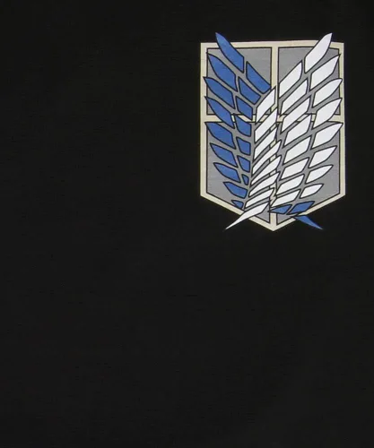 Vista 5 de Ripple Junction Attack on Titan Men's Short Sleeve T-Shirt Front & Back Graphic Survey Corps Emblem Officially Licensed