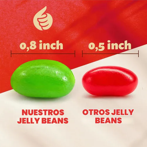 Vista 5 de Jelly Beans, caramelos masticables, sabores surtidos, bolsa de 2 libras