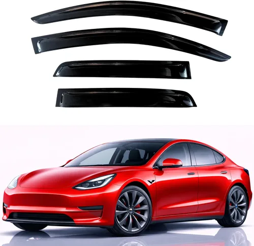 Vista 353 de KPY Moldura deflectora de viento con protección contra la lluvia compatible con Mazda CX-3 2016-2021 (CX3), 4 unidades, para ventana lateral