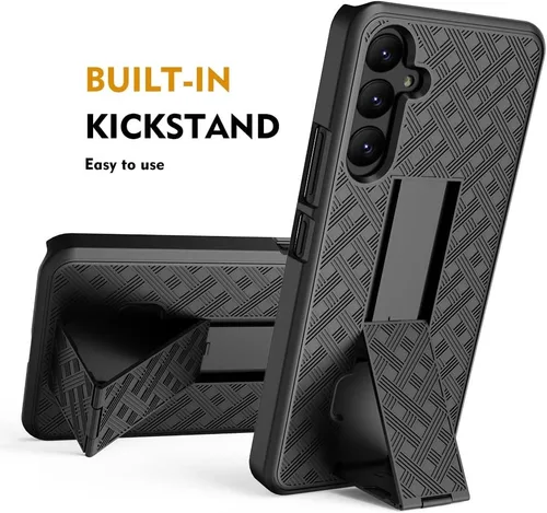 Vista 4 de Funda para Samsung Galaxy A54 5G, funda con clip para cinturón Zase diseñada para Galaxy A54 5G, resistente, súper delgada, resistente, funda