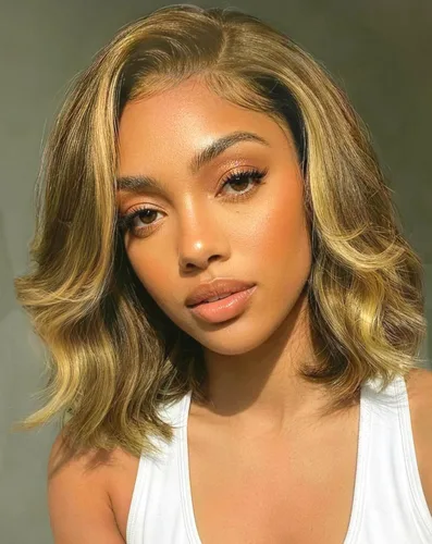 Vista 12 de Curly Bob Wig Human Hair 13x4 Hd Lace Front Wigs Human Hair Pre Plucked 10" Lace Frontal Bob Wig, 180 Dentisty, Kinky Curly, Natural Hairline with