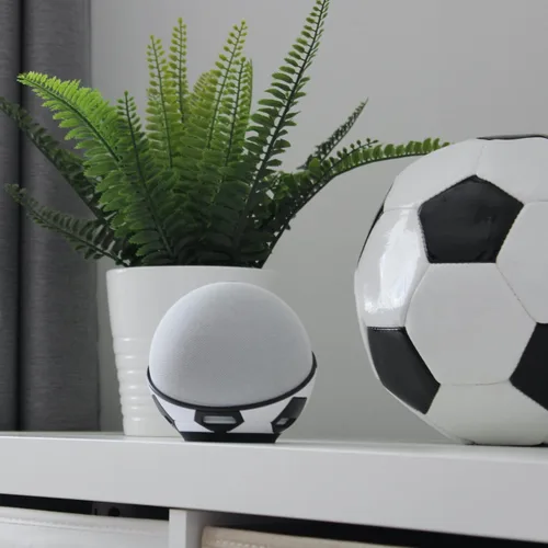 Vista 5 de Made for Amazon Soccer Ball Stand, for Amazon Echo Dot (4th & 5th Gen)